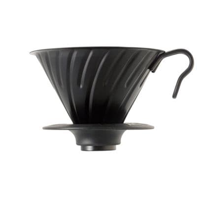 Hario filter attachment, V02, stainless steel, matt black