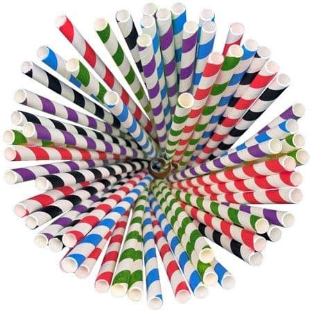 Paper Straws - All Black x500