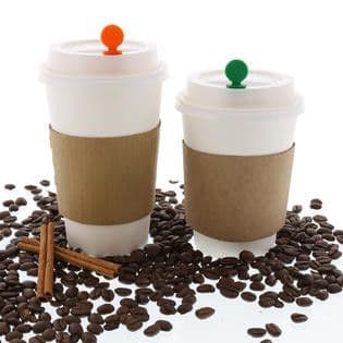 STIX TO GO - COFFEE CUP LID STOPPERS - Black x 200 2