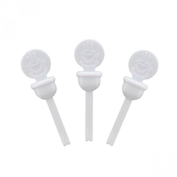 STIX TO GO - COFFEE CUP LID STOPPERS - White x 400 3