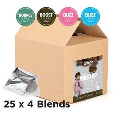 AROMO ESE COFFEE PODS - MIXED SELECTION PACK X 100