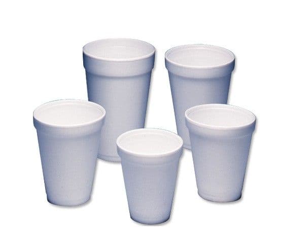 DART EPS FOAM CUPS & LIDS - 16oz Cups x1000