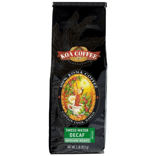 SWISS WATER DECAF GROUND 100% KONA COFFEE