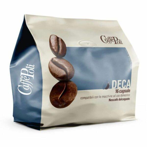 10 Dolce Gusto compatible capsule Deca Coffee From  Caffé Poli On Cafendo
