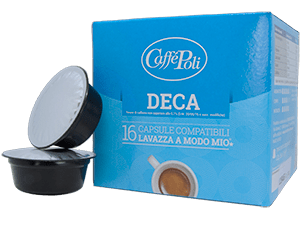 16 A Modo Mio compatible capsule Decaffeinato Coffee From  Caffé Poli On Cafendo