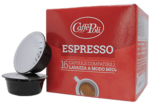 16 A Modo Mio compatible capsule Espresso Coffee From  Caffé Poli On Cafendo