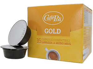 16 A Modo Mio compatible capsule Gold Coffee From  Caffé Poli On Cafendo