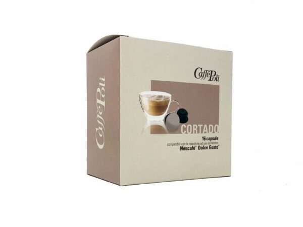 16 Dolce Gusto compatible capsule Cortado Coffee From  Caffé Poli On Cafendo