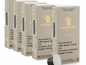 50 CAPSULES INTENSE COMPATIBLE NESPRESSO® Coffee From  Hausbrandt Kaffee On Cafendo
