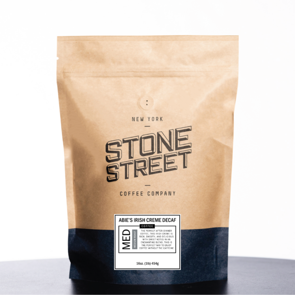 ABIE'S IRISH CREAM DECAF LIGHT STRENGTH Coffee From  Stone Street Coffee On Cafendo
