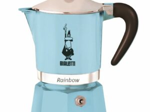 Bialetti - Espresso maker Rainbow 3 cups light blue Coffee From  Berliner Kaffeerösterei On Cafendo