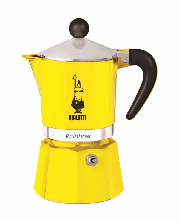 Bialetti - Espresso maker Rainbow 6 cups yellow Coffee From  Berliner Kaffeerösterei On Cafendo