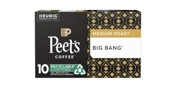 Big Bang 10 K-Cup Pods Coffee From  Peets Coffee On Cafendo