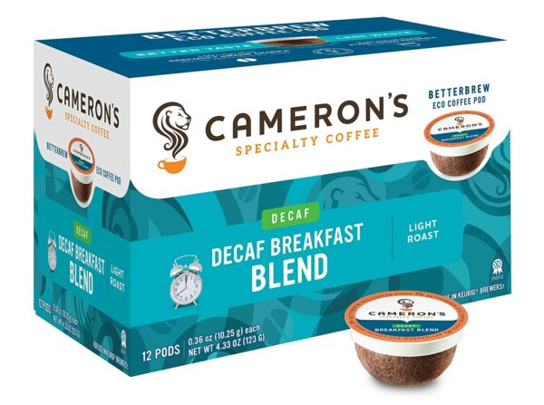 BREAKFAST BLEND DECAF PODS Coffee From  Cameron's Coffee On Cafendo