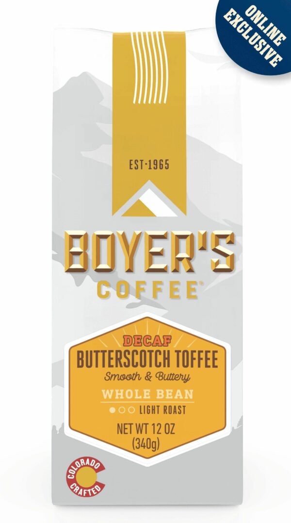BUTTERSCOTCH TOFFEE DECAF COFFEE Coffee From  Boyer's Coffee On Cafendo