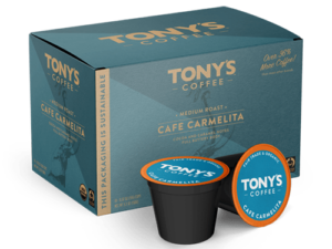 CAFE CARMELITA K-CUP PODS Coffee From  Tony's Coffee On Cafendo