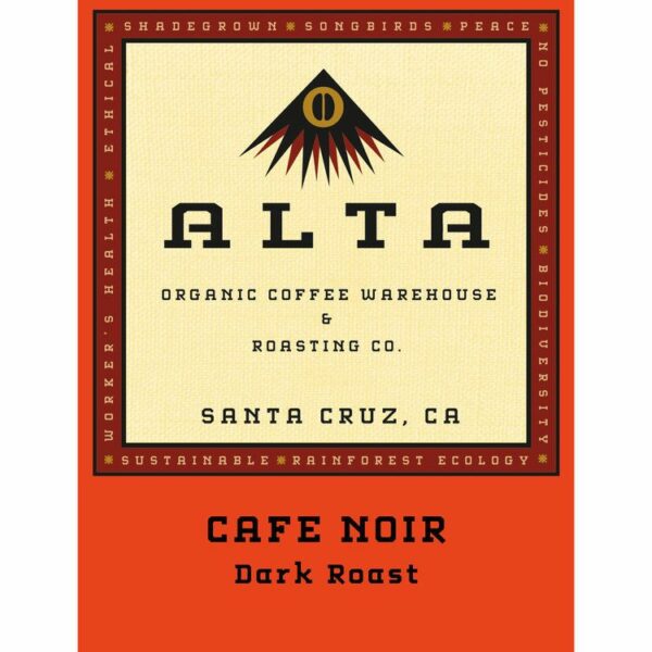 CAFÉ NOIR [BLEND] Coffee From  Alta Organic Coffee On Cafendo