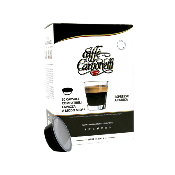 Caffe Carbonelli Capsules ”A Modo Mio” Arabica Blend Coffee From Caffè Carbonelli On Cafendo