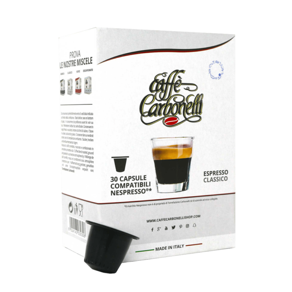 Caffe Carbonelli Nespresso Compatible Capsules Classic Blend Coffee From Caffè Carbonelli On Cafendo