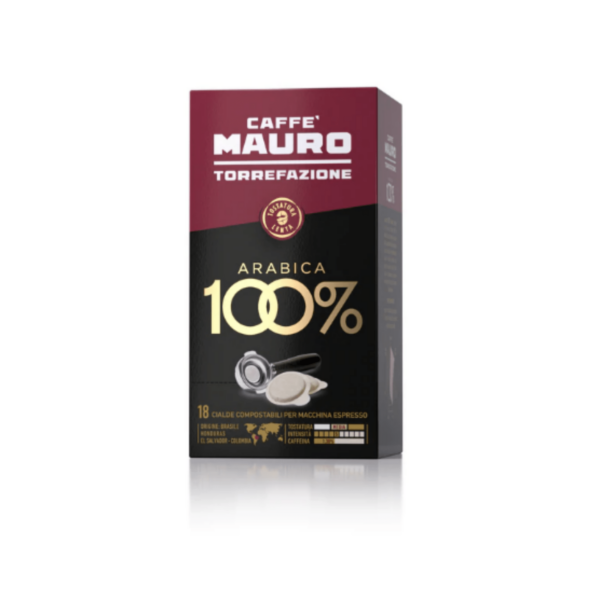 CAFFE 'MAURO COMPOSTABLE PODS 100% ARABICA Cafendo