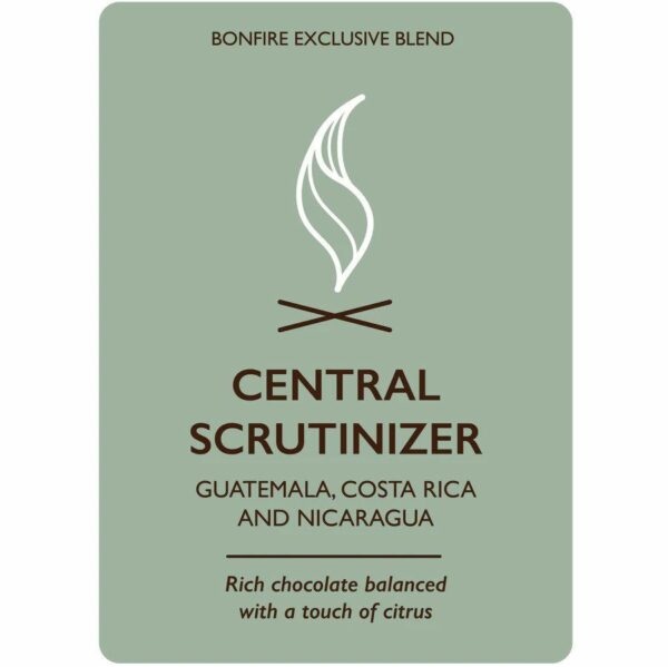 CENTRAL SCRUTINIZER Coffee From  Bonfire Coffee On Cafendo