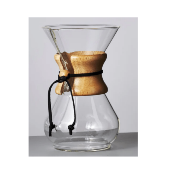 Chemex 6-Cup with Jet Black Rawhide On Cafendo