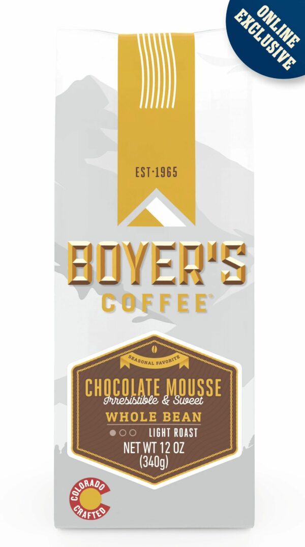 CHOCOLATE MOUSSE COFFEE Coffee From  Boyer's Coffee On Cafendo