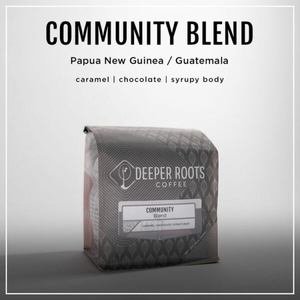 COMMUNITY BLEND Coffee From  Deeper Roots Coffee On Cafendo