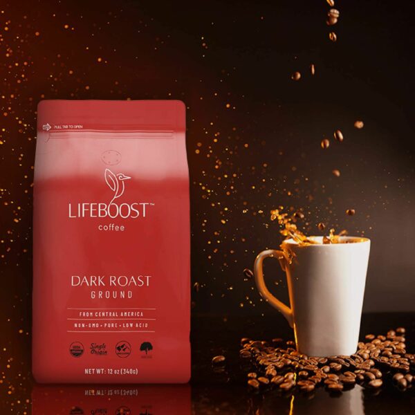 Dark roast ground coffee Coffee From  Lifeboost Coffee On Cafendo