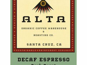 DECAF ESPRESSO Coffee From  Alta Organic Coffee On Cafendo