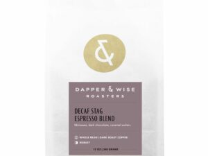 Decaf Stag Espresso Blend Coffee From  Dapper & Wise Coffee Roasters On Cafendo