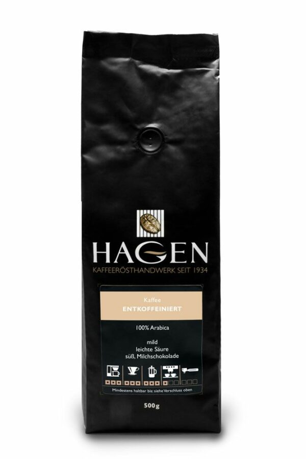 DECAFFEINATED coffee Coffee From  Hagen Kaffee On Cafendo