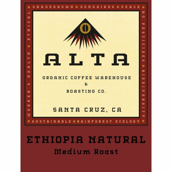 ETHIOPIA (NATURAL PROCESS) [AFRICA] Coffee From  Alta Organic Coffee On Cafendo