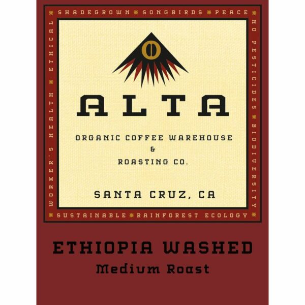 ETHIOPIA (WASHED PROCESS) [AFRICA] Coffee From  Alta Organic Coffee On Cafendo