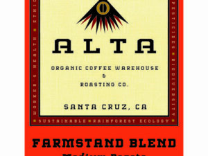 FARMSTAND BLEND Coffee From  Alta Organic Coffee On Cafendo