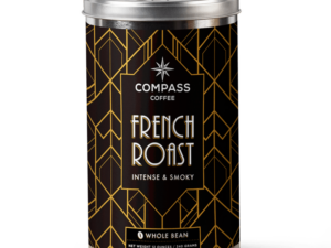 French Roast Tin Coffee From  Compass Coffee On Cafendo