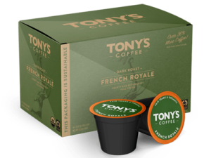 FRENCH ROYALE K-CUP PODS Coffee From  Tony's Coffee On Cafendo