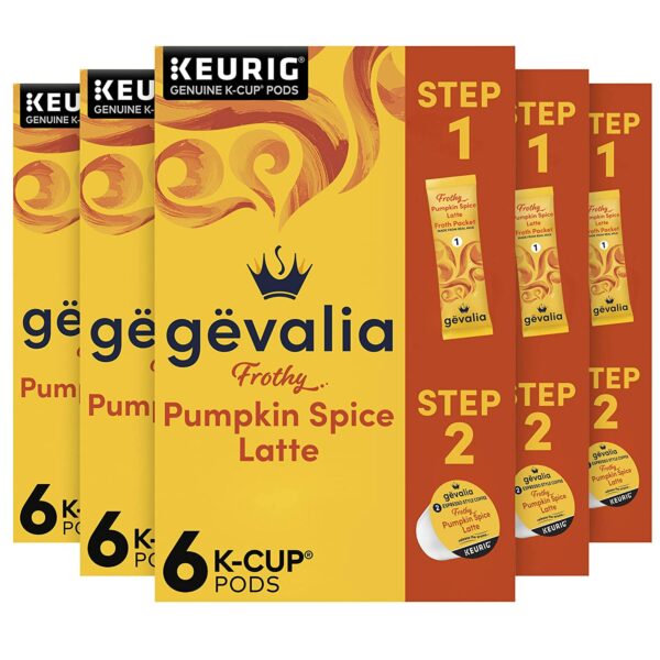 Frothy 2-Step Pumpkin Spice Latte Espresso K-Cup Coffee From  Gevalia Coffee On Cafendo