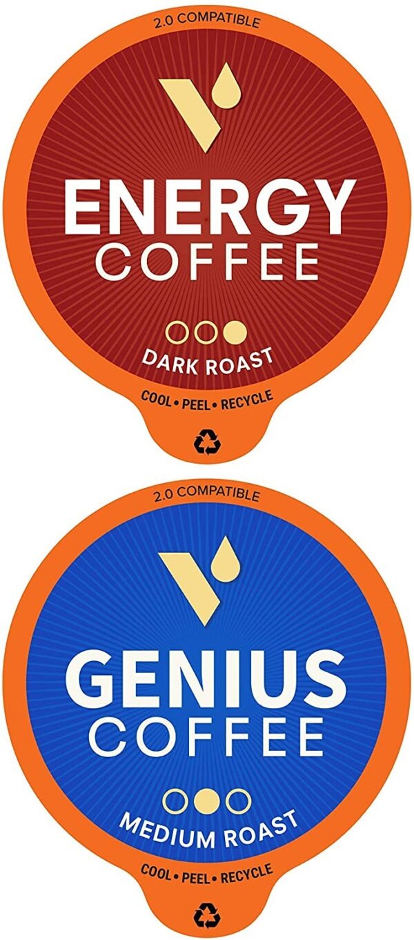 Genius & Energy Dark Coffee Pods Coffee From  VitaCup On Cafendo