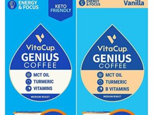 Genius & Genius Vanilla Pods Coffee From  VitaCup On Cafendo