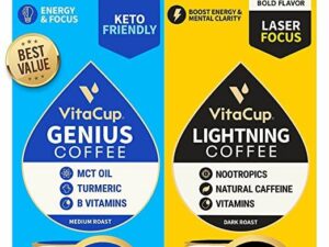 Genius & Lightning Pods Coffee From  VitaCup On Cafendo