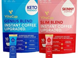 Genius & Slim Blend Instant Coffee Stick Coffee From  VitaCup On Cafendo
