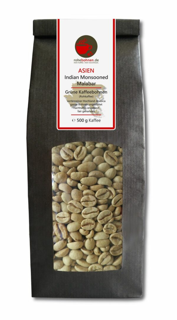 Green coffee Indian Monsooned Malabar Coffee From  Rohebohnen On Cafendo