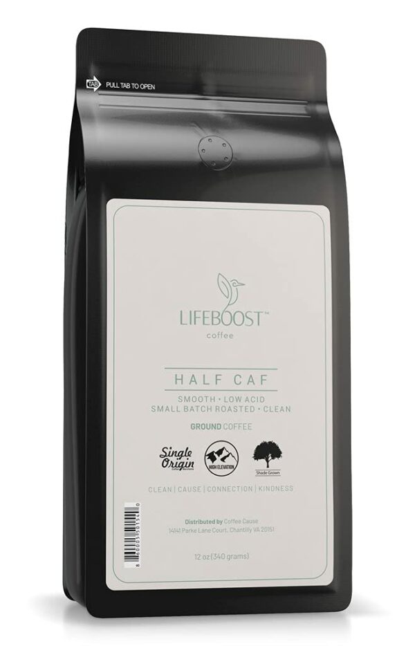 Half Caff Ground coffee Coffee From  Lifeboost Coffee On Cafendo