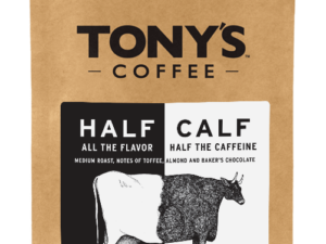 HALF CALF Coffee From  Tony's Coffee On Cafendo