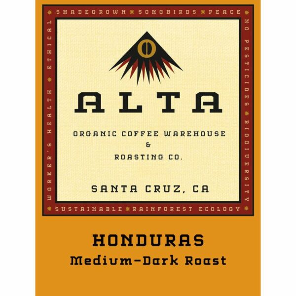 HONDURAS [CENTRAL AMERICA] Coffee From  Alta Organic Coffee On Cafendo