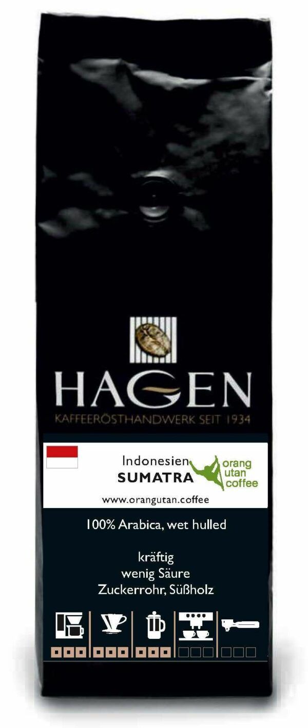 Indonesia Sumatra Arabica Orang Utan Coffee From  Hagen Kaffee On Cafendo
