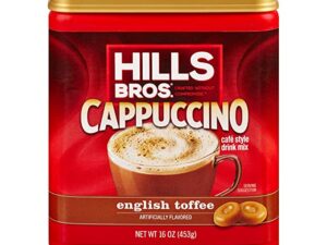 Instant Cappuccino Mix English Toffee Coffee From  Hills Bros On Cafendo