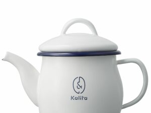 Kalita - enamel jug white 0.6l Coffee From  Berliner Kaffeerösterei On Cafendo