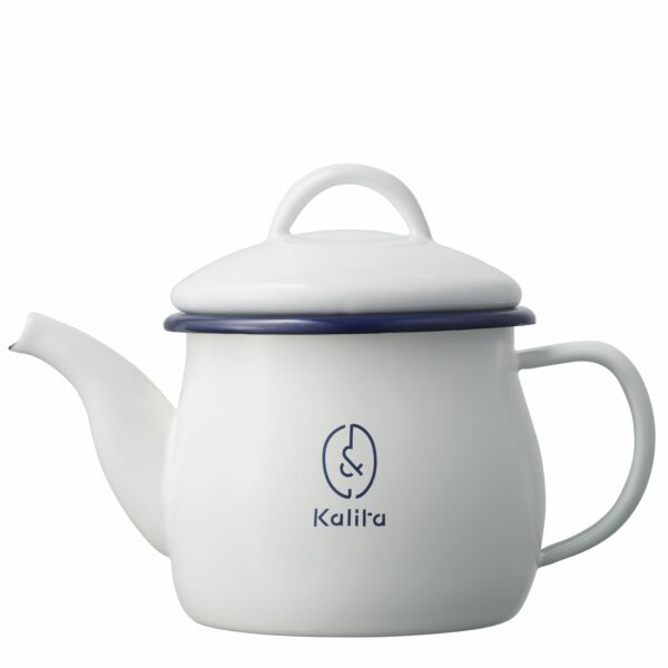 Kalita - enamel jug white 0.6l Coffee From  Berliner Kaffeerösterei On Cafendo
